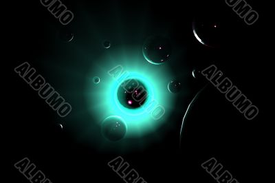 Space 3D background