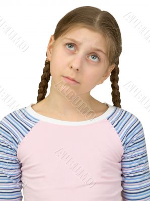 Portrait of the sad girl