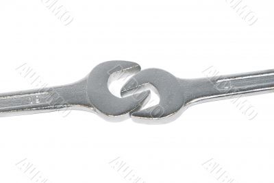Two wrench on a white background.