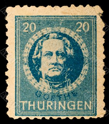 Vintage German postage stamp