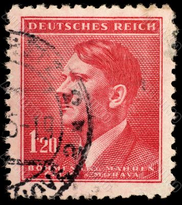 Adolf Hitler postage stamp
