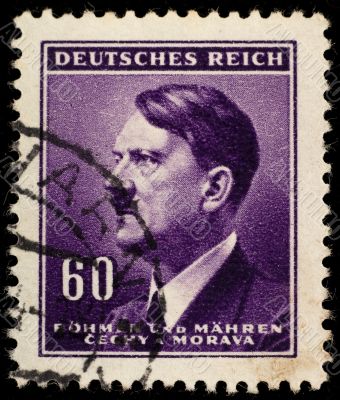 Adolf Hitler postage stamp