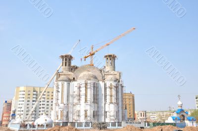 Construction of a temple