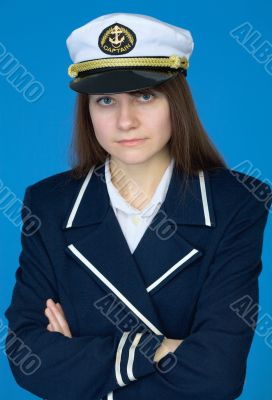 Portrait of the beautiful captain