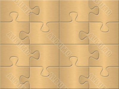 yellow puzzle plane background with patterned golden surface