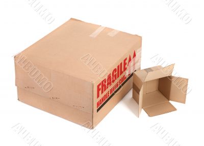 two carton boxes
