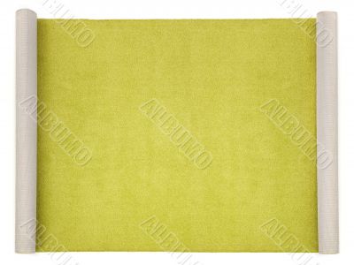 long carpet on white