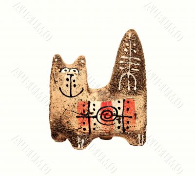 Ceramic handmade cat