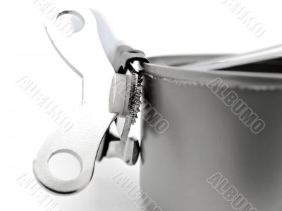 tin with opener