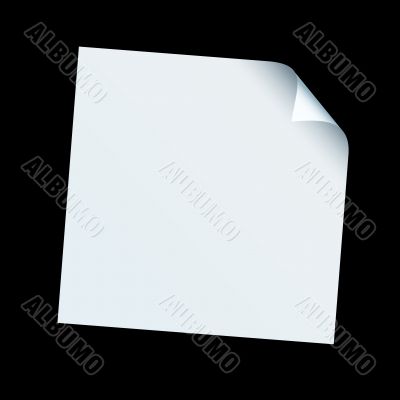square paper curl