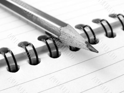 pencil and notepad