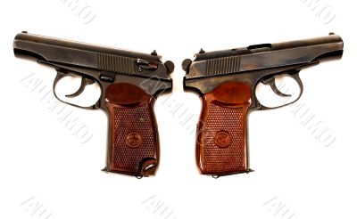 Two russian 9mm handguns