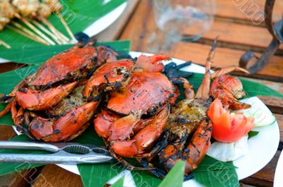 Fried crabs