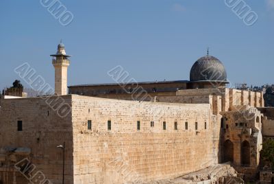 Jerusalem temple mount panorama