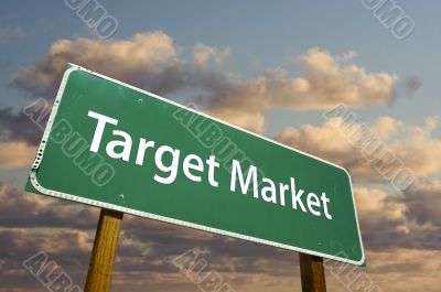 Target Market Green Road Sign