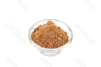 amchur powder in glass bowl