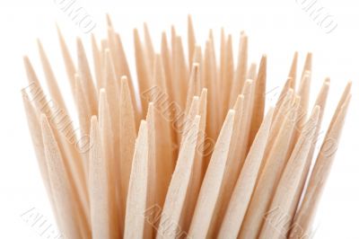 toothpick on white background