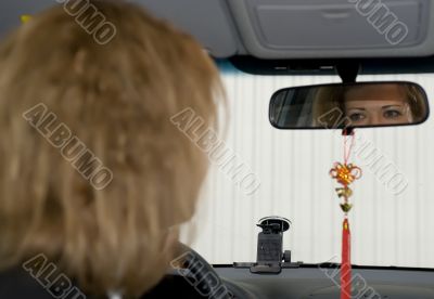 Girl in the car