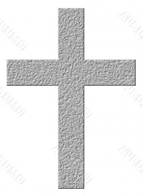 3D Stone Cross