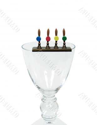 Pull Tabs on a glass