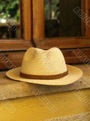 Straw man hat