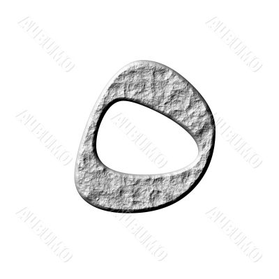 3D Stone Arab Number 5