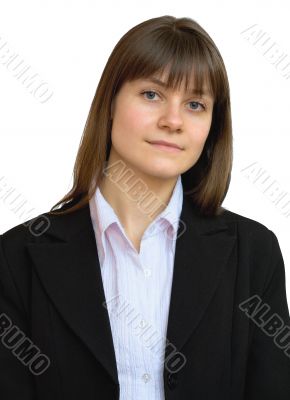 Portrait of the beautiful business girl