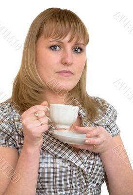 Portrait of the beautiful business girl
