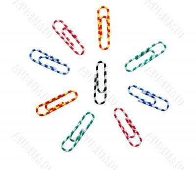 Colored paperclips
