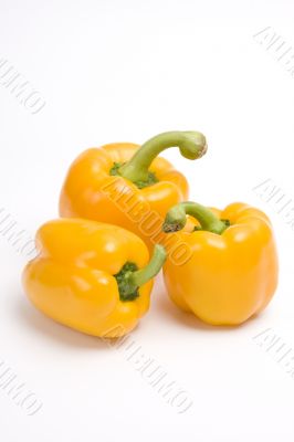 Yellow sweet peppers.