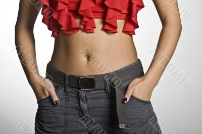 female belly
