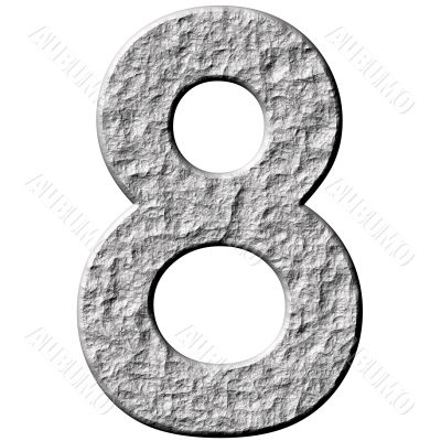 3D Stone Number Eight