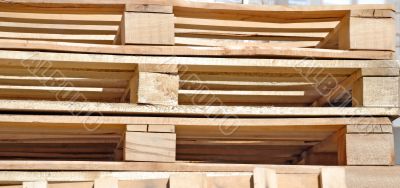 Cargo wooden pallets