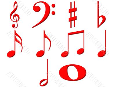 3D Music Notes