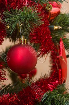 Red Christmas ball