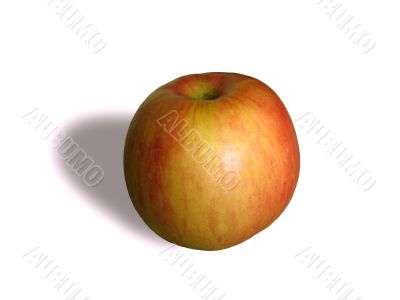  red apple isolated on white