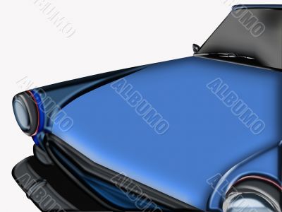 illustration of blue car