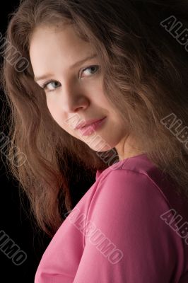 beautiful woman close-up portrait