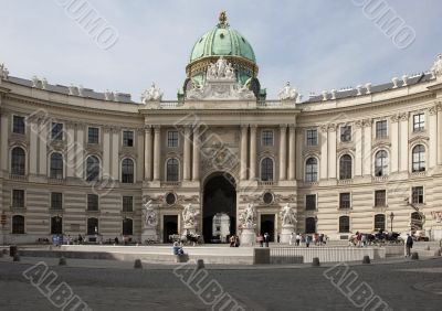 Hofburg and Michaelerplatz in Vienna