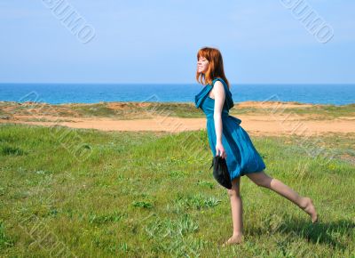 girl enjoys weather