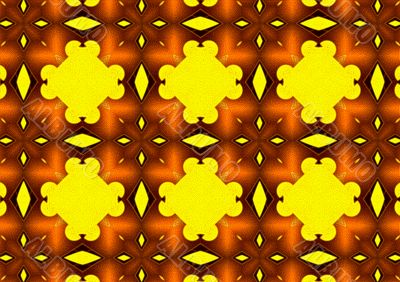  Yellow-orange abstract design