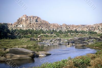 Landscape in Hampi,India