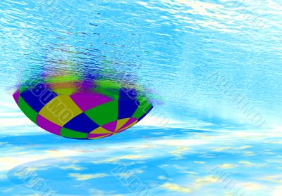 Ball in water