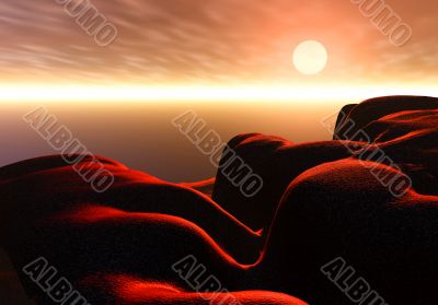  Landscape at sunset