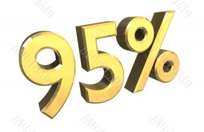 95 percent in gold - 3d made