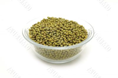 green mung beans in bowll