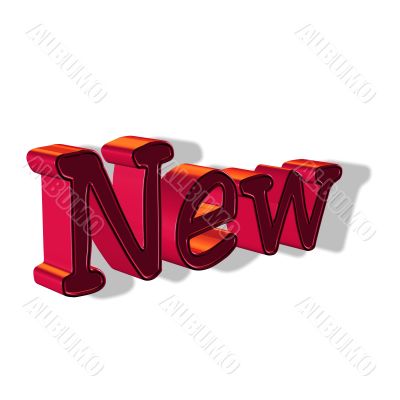 Raster illustration of `New` symbols.