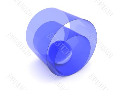 glass ball abstract background. 3d