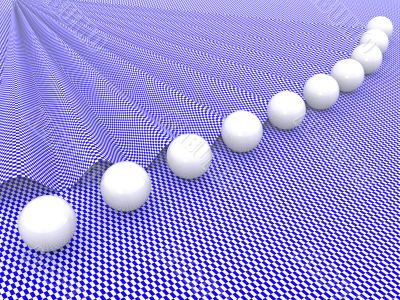 glass ball abstract background. 3d