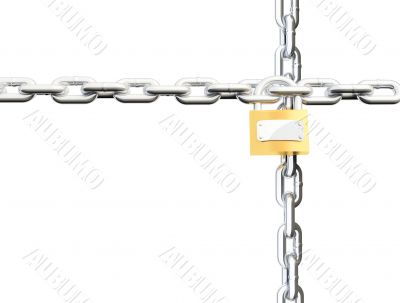 Chains crossing and a lock